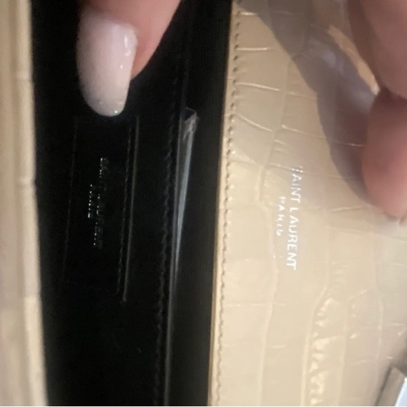 Authentic YSL small kate croc- embossed chain shoulder bag - Picture 11 of 14